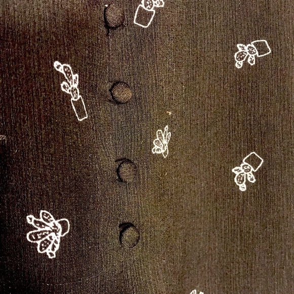 Womens Lightweight 3/4 Sleeve Cold Shoulder Button Down Top by SWEET WANDERER - Picture 4 of 9